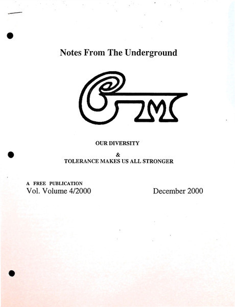 Download the full-sized image of Notes From The Underground 2000 No. 5