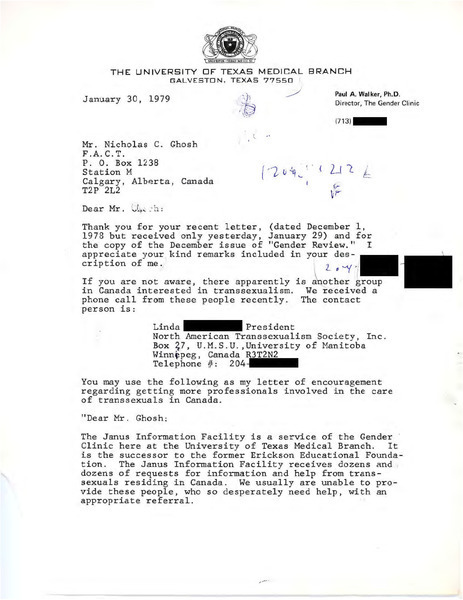 Download the full-sized image of Letter from Paul A. Walker to Rupert Raj (January 30, 1979)