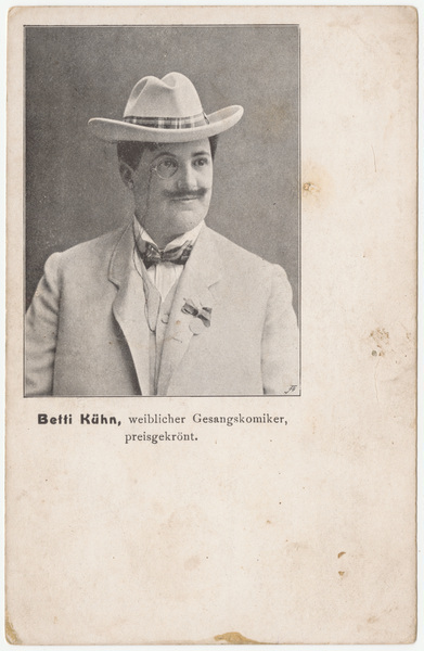 Download the full-sized image of Betti Kuhn, weiblicher Gesangskomiker, preisgekront