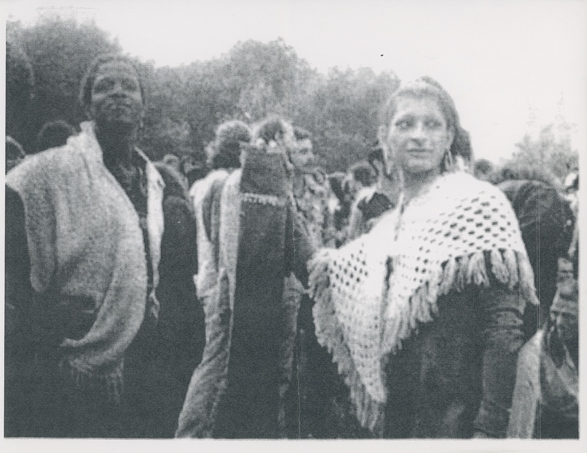 Download the full-sized image of A Photograph of Marsha P. Johnson and Sylvia Rivera at an Outdoor Gathering