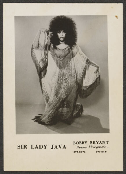 Download the full-sized image of Photograph of Sir Lady Java in a Kaftan