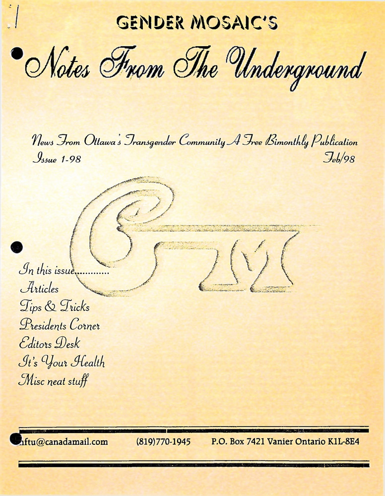 Download the full-sized PDF of Notes From The Underground 1998 No. 1